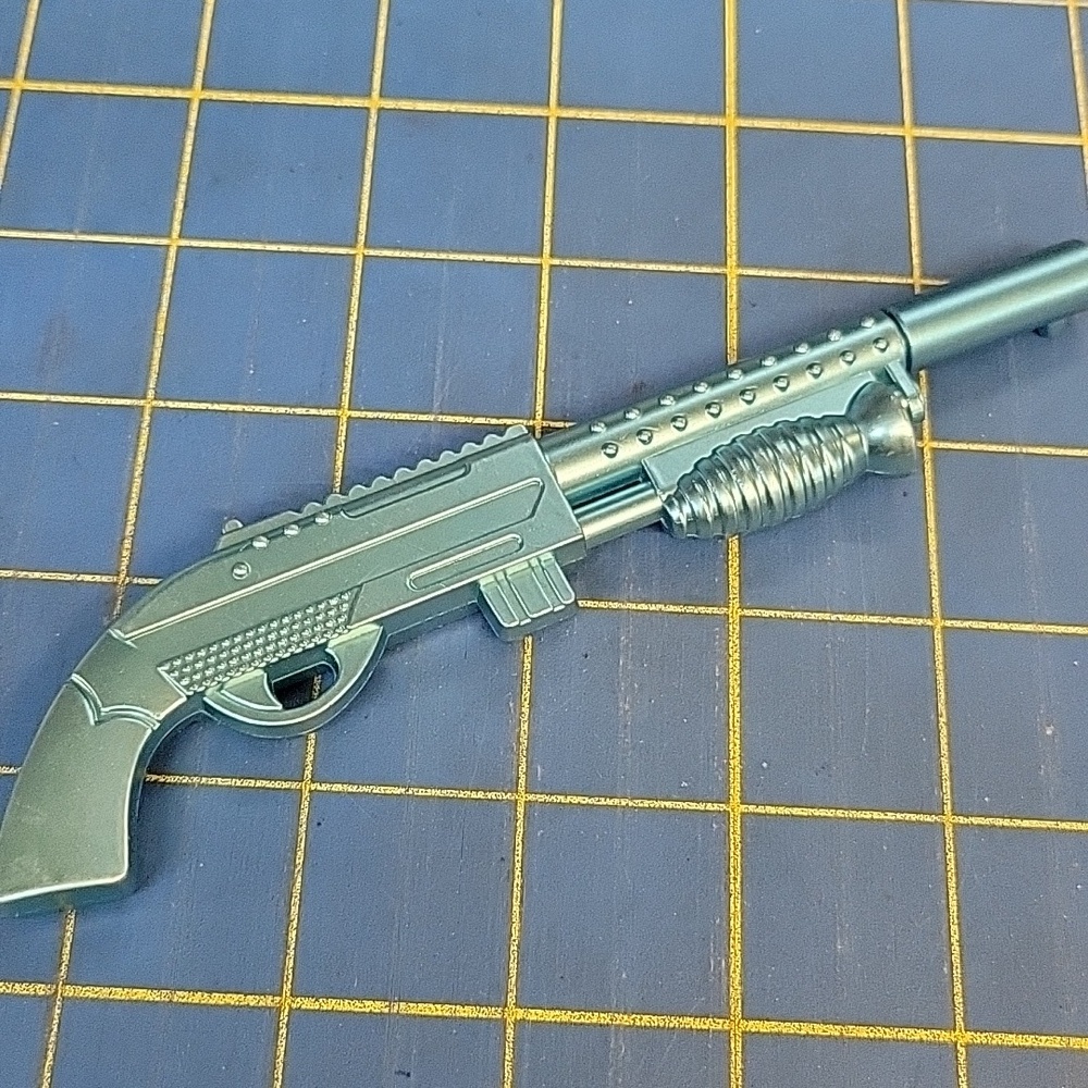 Metallic Toy Shotgun Pen - Blue 6" New